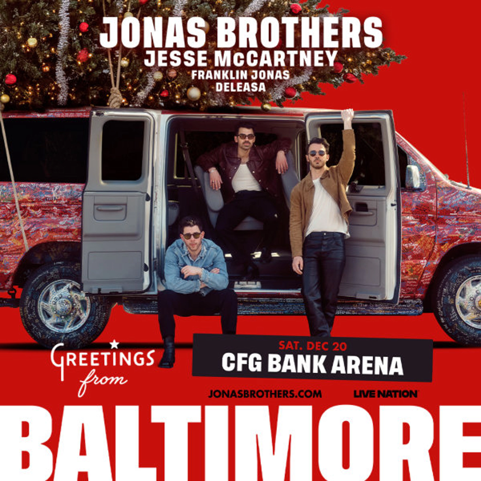 Jonas Brothers | CFG Bank Arena 12/20/25 | Win on-air with Mike Klein!