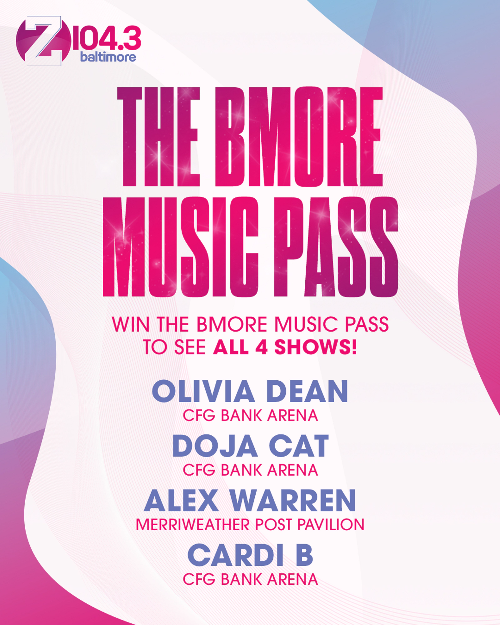 Text for a chance to win The BMore Music Pass