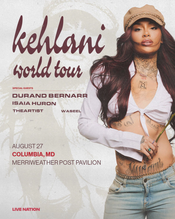 Kehlani | Merriweather Post Pavilion 8/27/26 | Win on-air with Mike Klein!