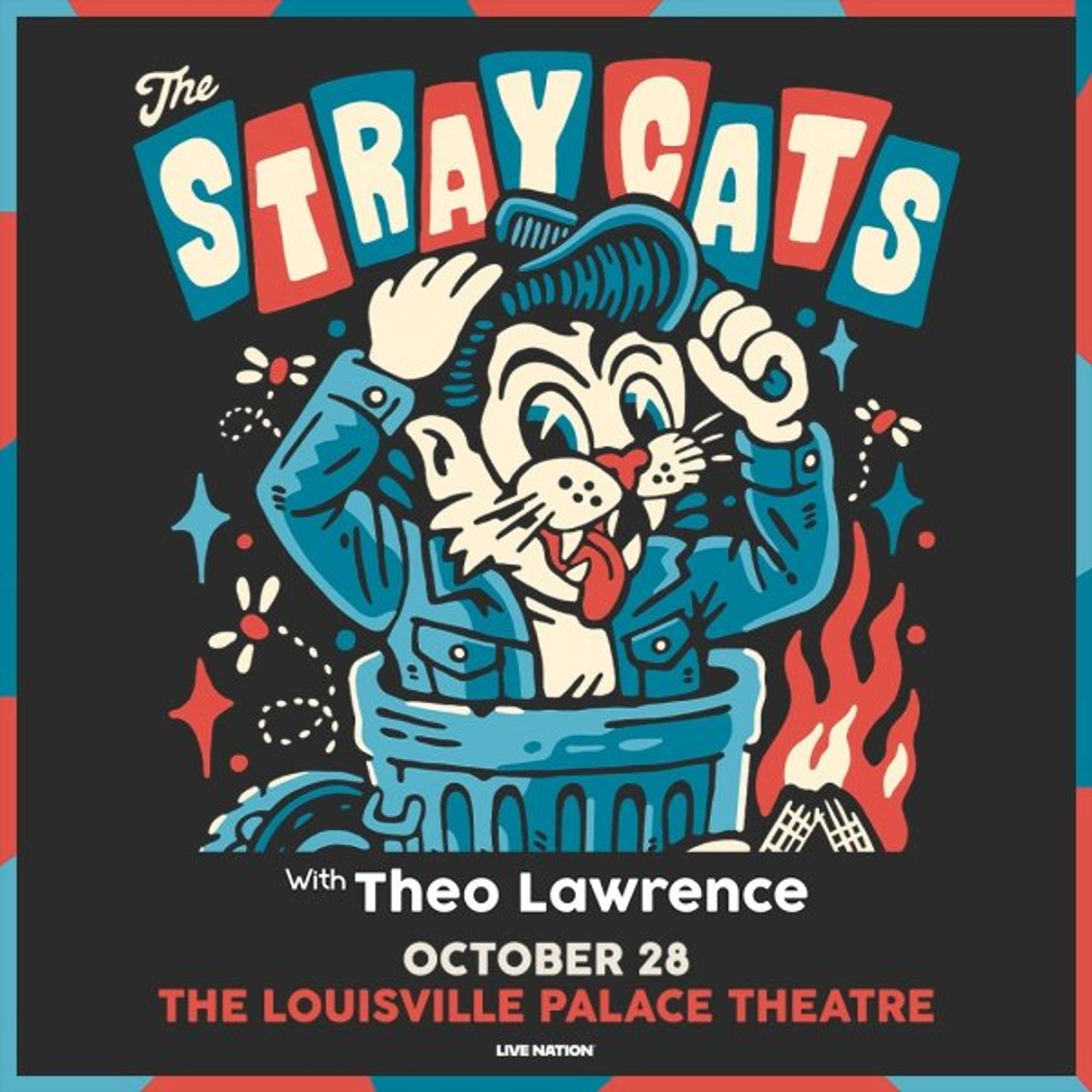 The Stray Cats w/ Theo Lawrence at Louisville Palace on October 28th, 2025