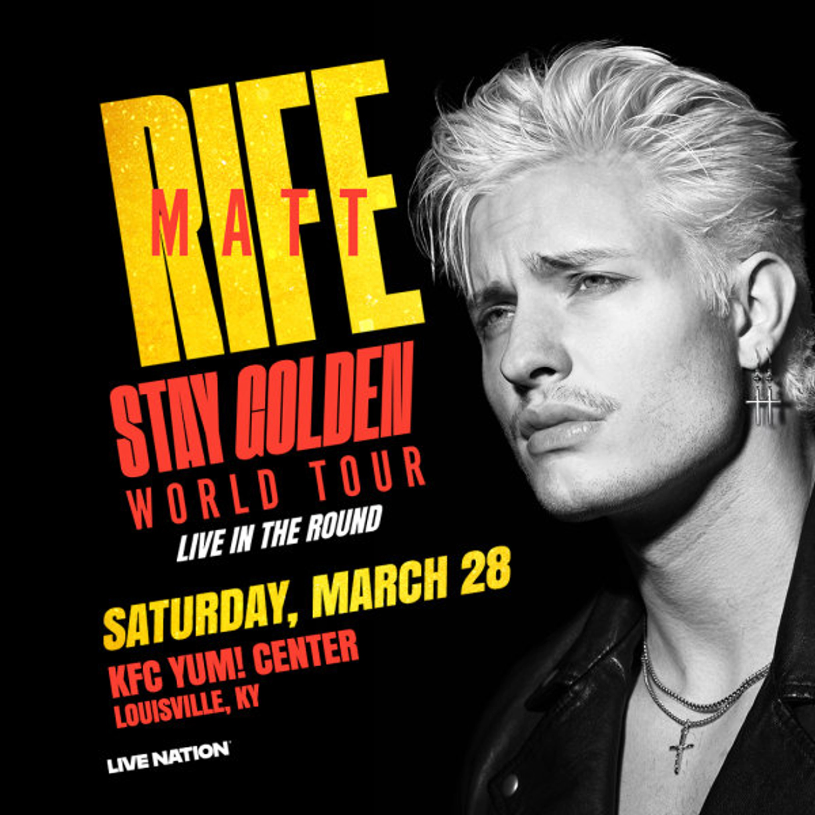 Matt Rife at KFC YUM! Center on March 28, 2026