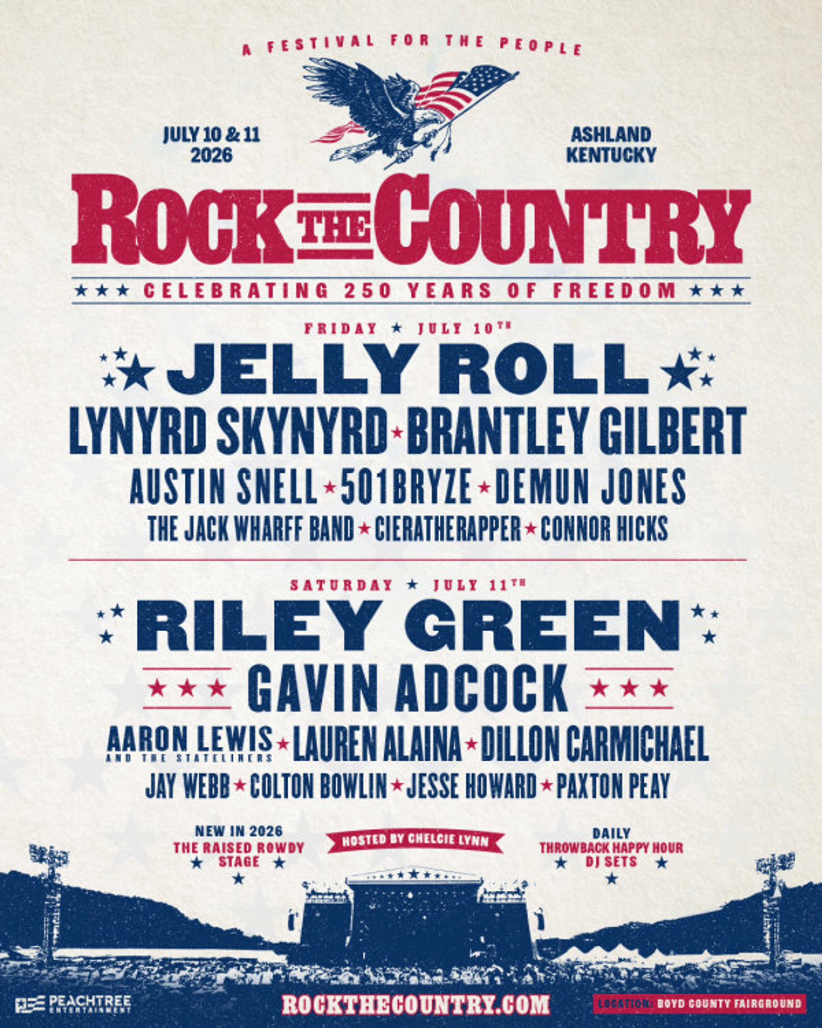 Rock The Country 2026 at Boyd County Fairgrounds July 10th - 11th