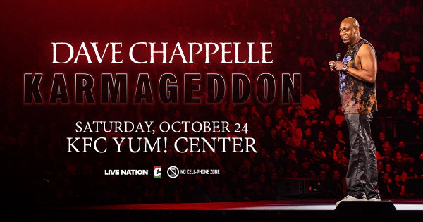 Dave Chappelle @ KFC Yum! Center 10.24.26 Ticket Giveaway