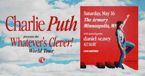 Win 2 tickets to see Charlie Puth May 16th