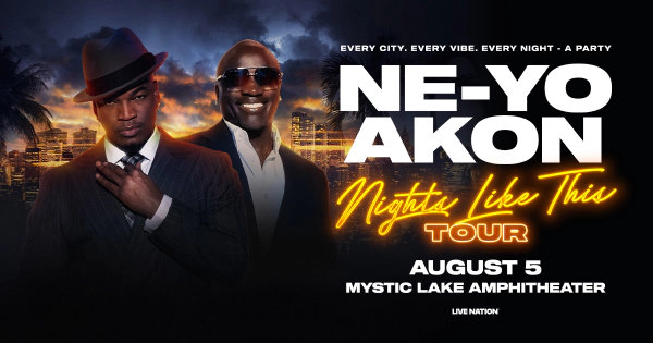 Win Tickets to see NE-YO & AKON at Mystic Lake Amphitheater