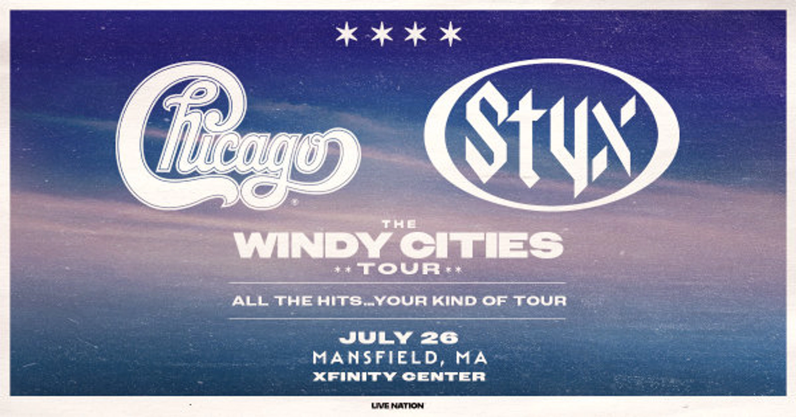 Chicago & Styx at Xfinity Center