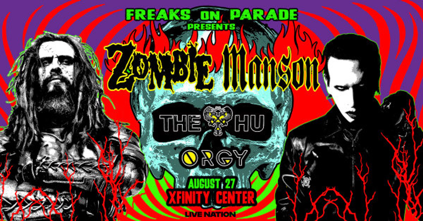 Rob Zombie & Marilyn Manson at Xfinity Center