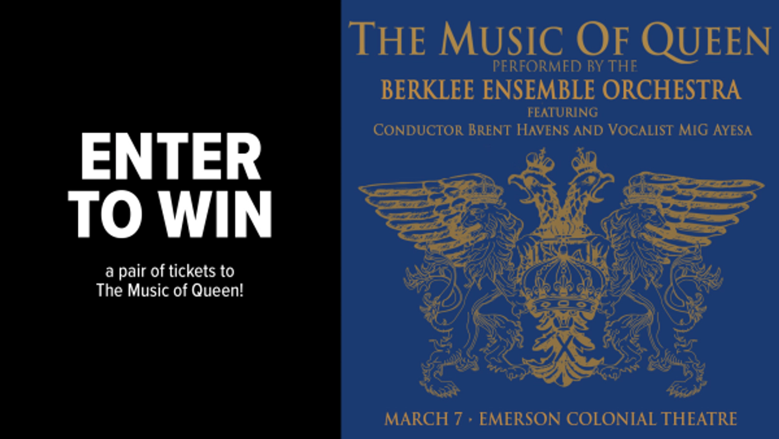 Enter to win a pair of tickets to The Music of Queen!