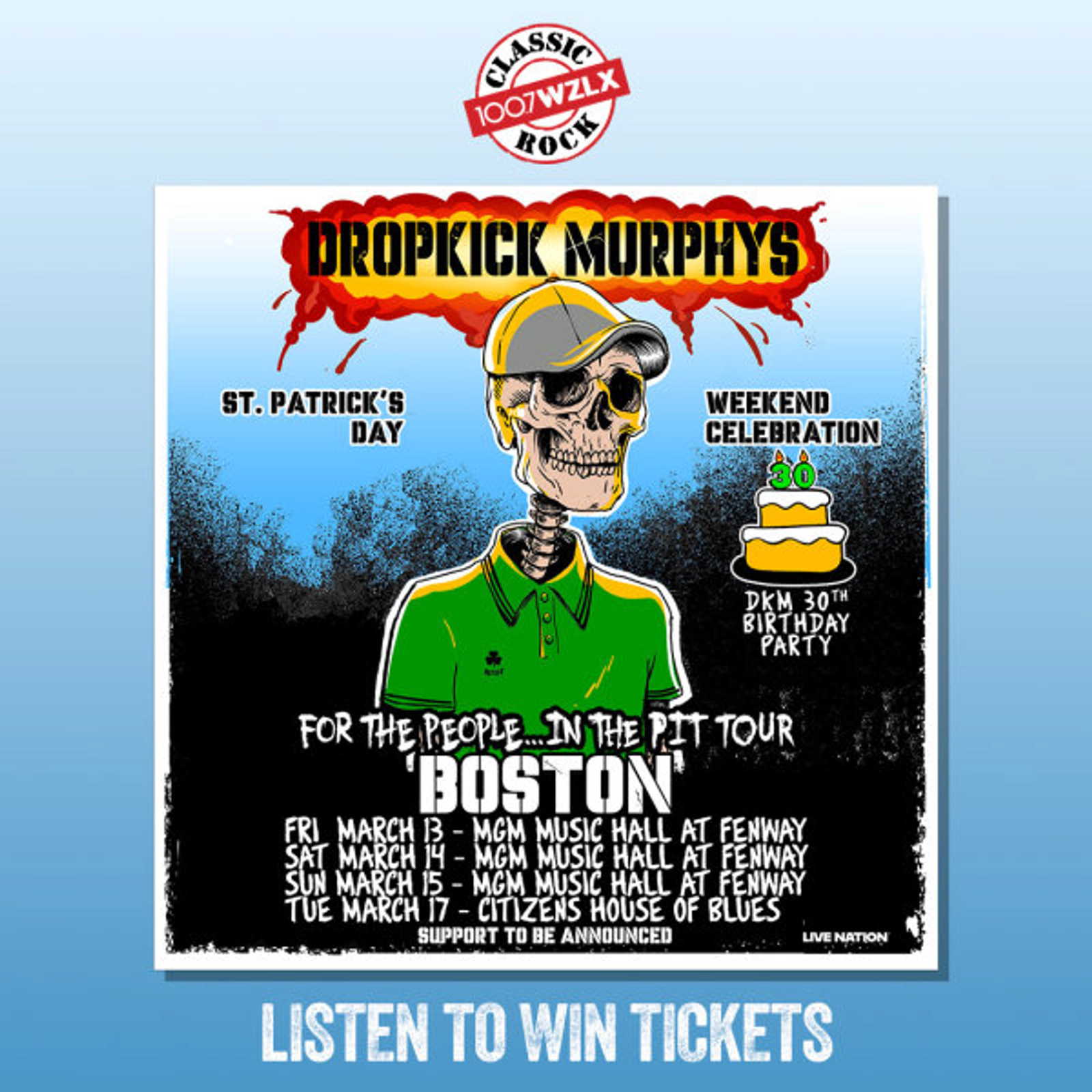 Dropkick Murphys St. Patrick's Day Giveaways