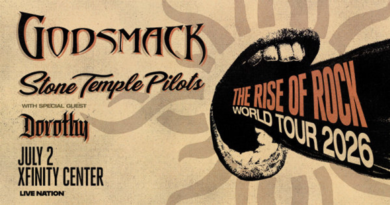 Godsmack w/ Stone Temple Pilots at Xfinity Center