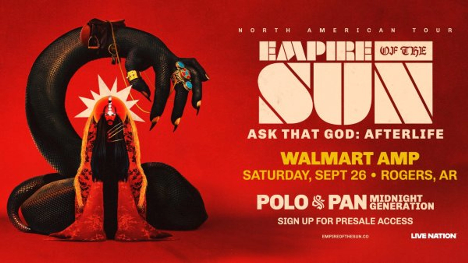 Win Empire of the Sun Tickets!