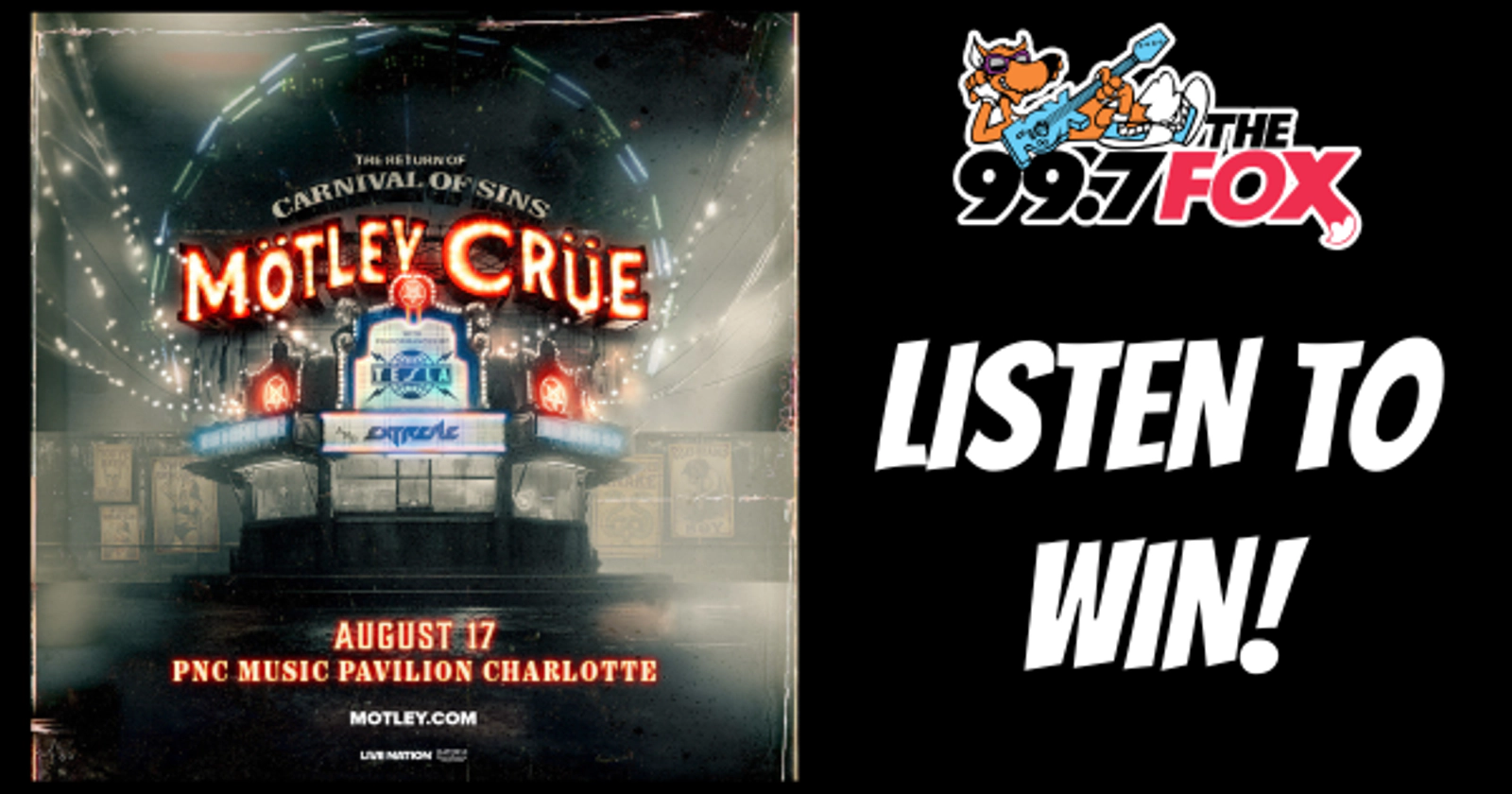 Happy Crue Year! Enter to win tickets to Motley Crue!