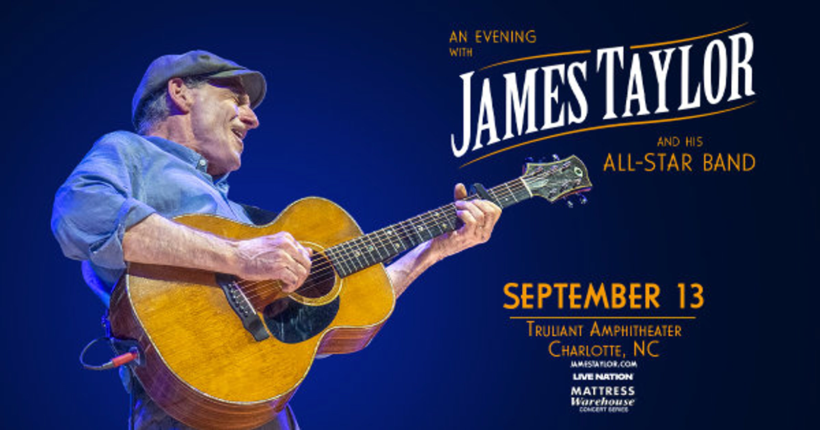 Enter to Win Tickets to James Taylor at Truliant Amphitheater!