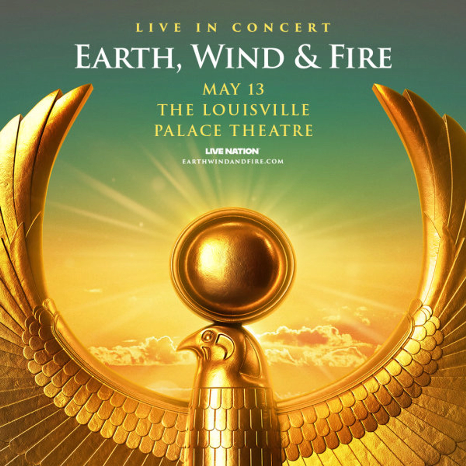 Earth, Wind, & Fire at Louisville Palace on May 13, 2026