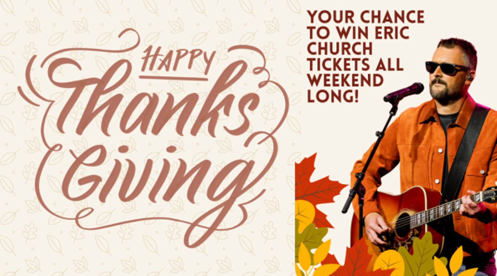 Carolina Country Weekend- Win tickets to Eric Church