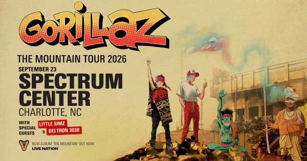 Gorillaz: The Mountain Tour in Charlotte!