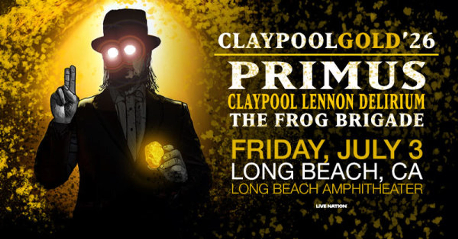Enter to Win Tickets to Claypool Gold 2026