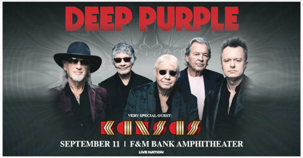 Win Tickets to See Deep Purple at F&M Bank Amphitheater on September 11th