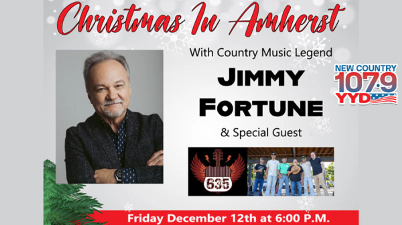 Win Tickets to Christmas in Amherst with Jimmy Fortune!