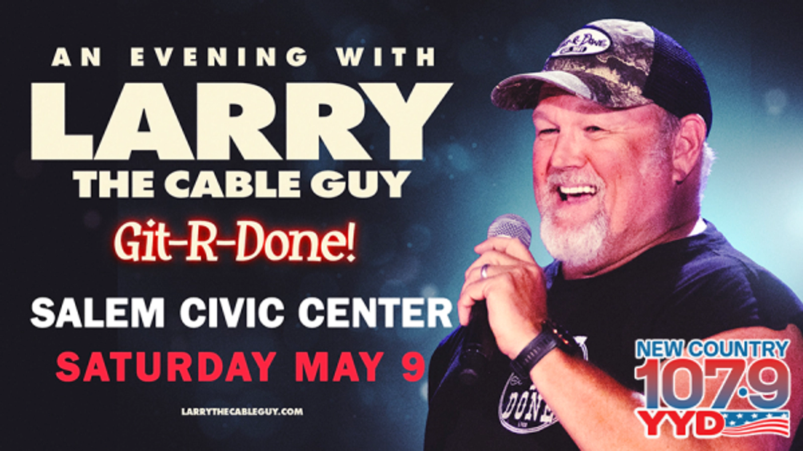 Win Tickets to LARRY THE CABLE GUY at Salem Civic Center in 2026!