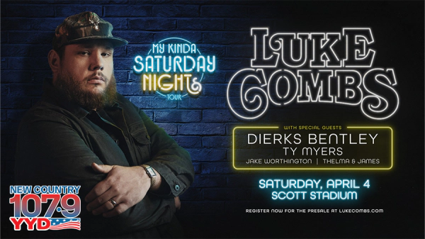 Last Chance to Win Tickets to LUKE COMBS at Scott Stadium!