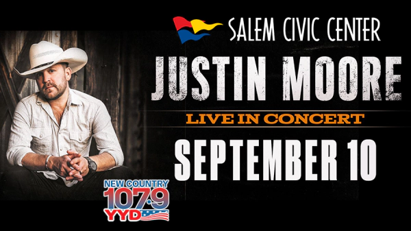 Win Tickets to JUSTIN MOORE at Salem Civic Center!