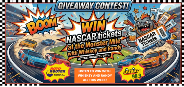 Win NASCAR Tickets with Whiskey and Randy
