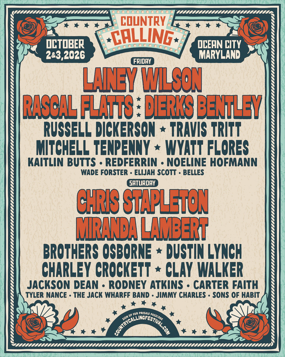 Win Country Calling Tickets