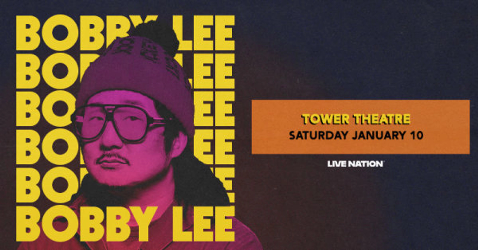 Enter to win tickets to Bobby Lee at the Tower Theatre