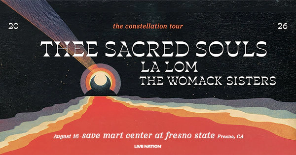 Thee Sacred Souls are bringing The Constellation Tour to Fresno on August 16 at the Save Mart Center at Fresno State!