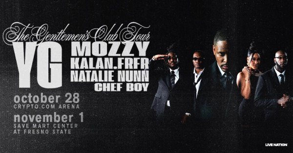 Win Tickets to see YG and the Gentlemen's Club Tour at the Save Mart Center on November 1st!