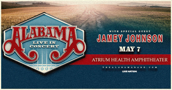 Win tickets to see Alabama LIVE at Atrium Health Amphitheater!