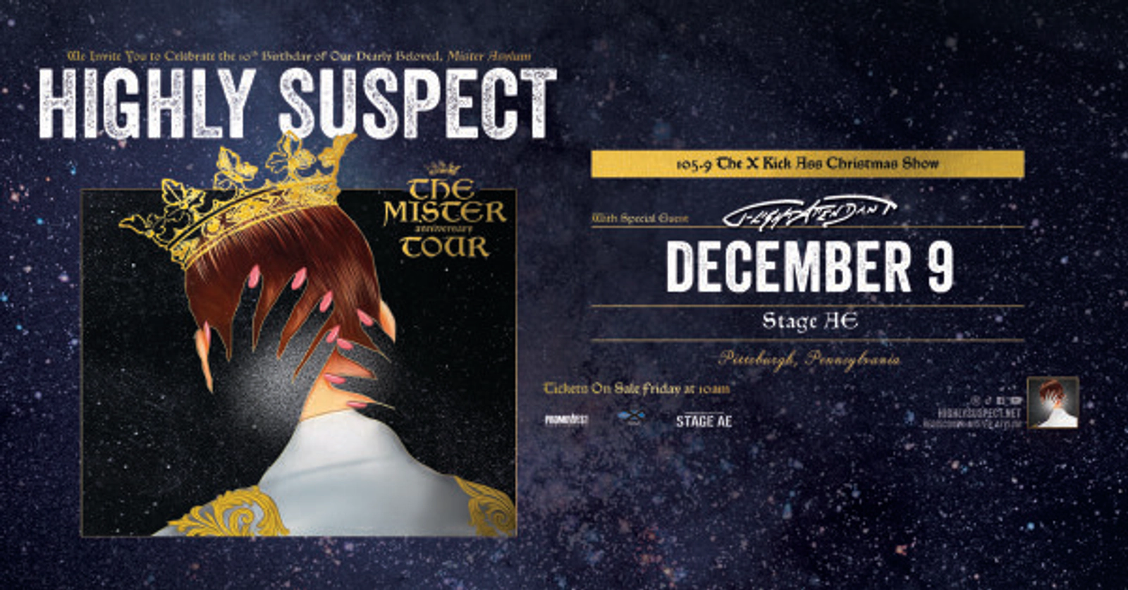 Win tickets to see the 105.9 The X Kick Ass Christmas Show featuring Highly Suspect at Stage AE!