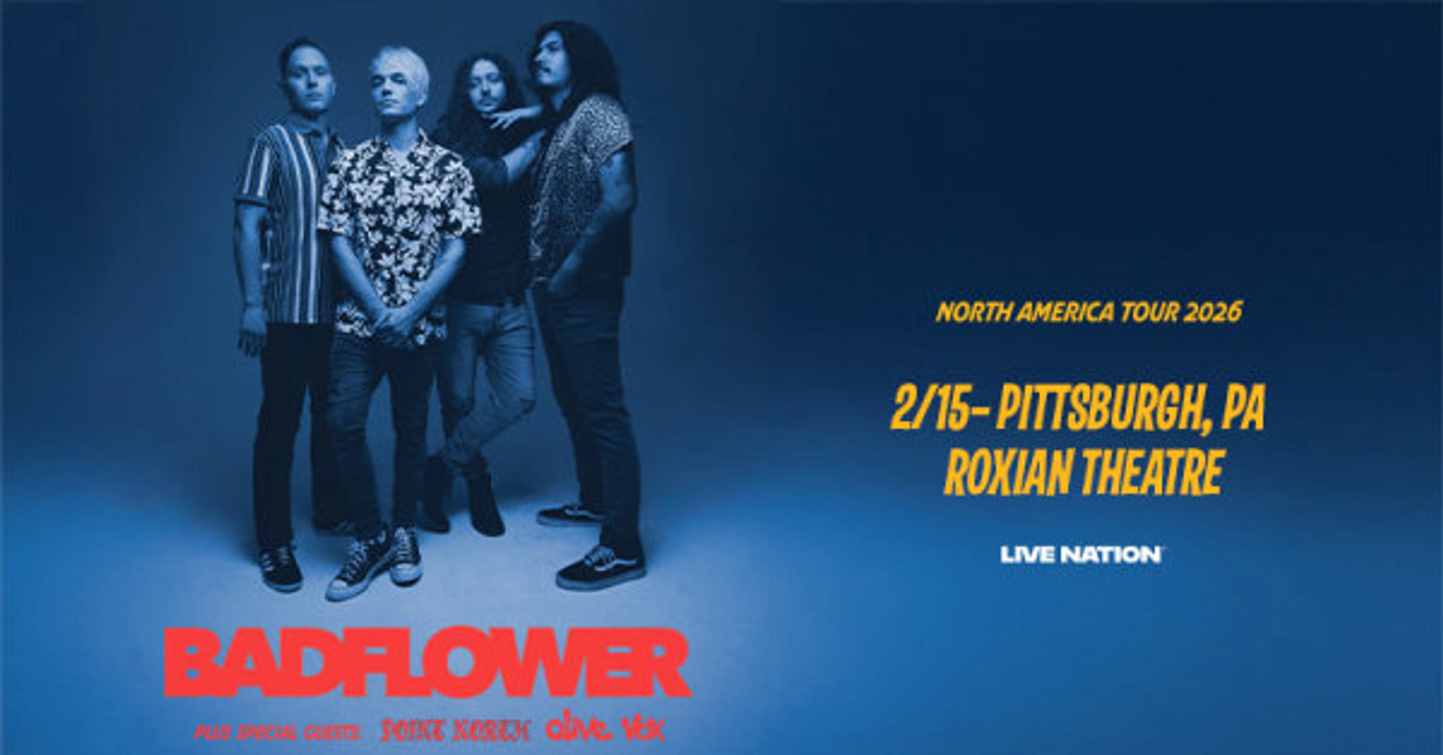 Win tickets to see Badflower at the Roxian Theatre!