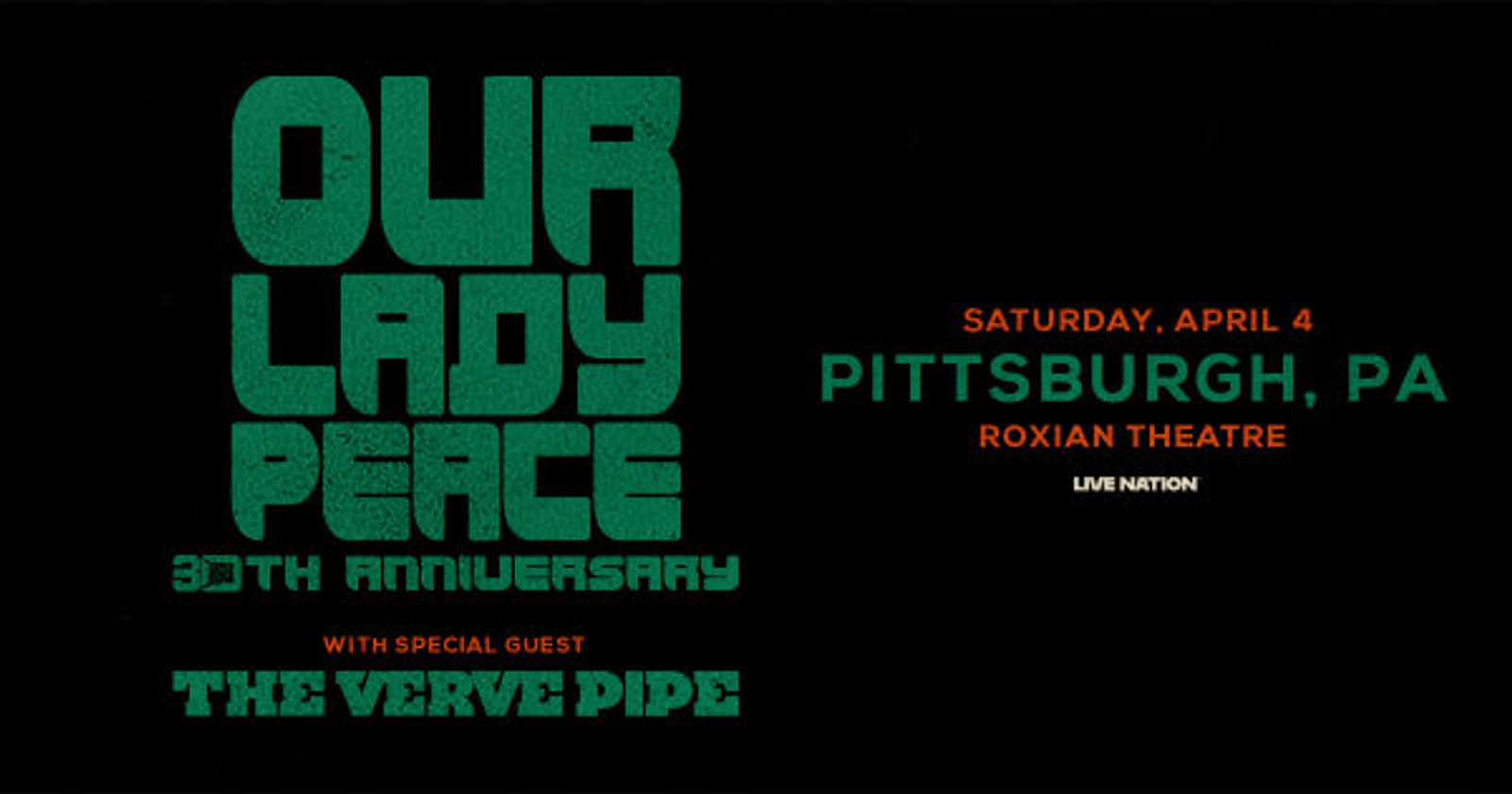 Win tickets to see Our Lady Peace at the Roxian Theatre!