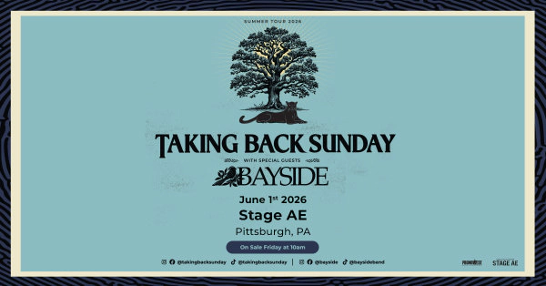 Win tickets to see Taking Back Sunday at Stage AE!