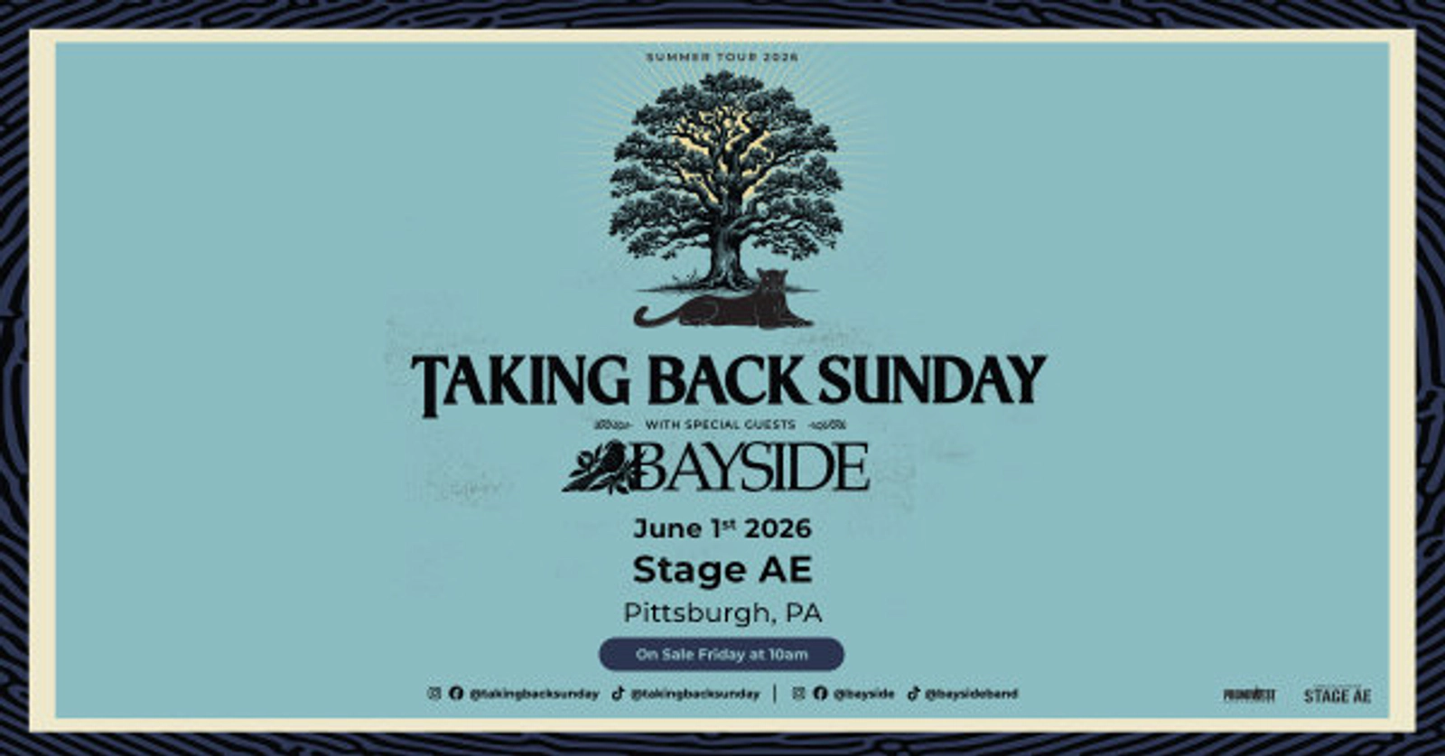 Win tickets to see Taking Back Sunday at Stage AE!