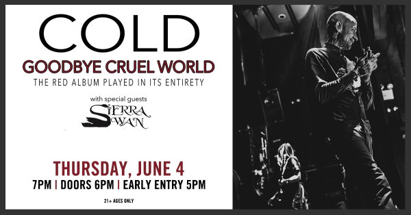 Win tickets to see Cold at Jergel's!