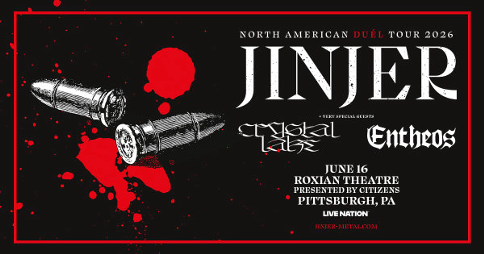 Win tickets to see Jinjer at the Roxian Theatre!