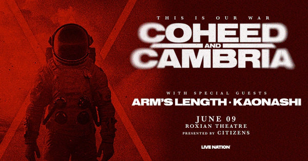 Win tickets to see Coheed and Cambria at the Roxian Theatre!
