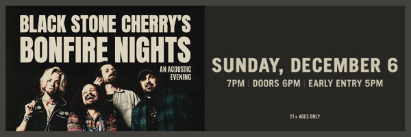 Win tickets to see Black Stone Cherry at Jergel's Rhythm Grille!