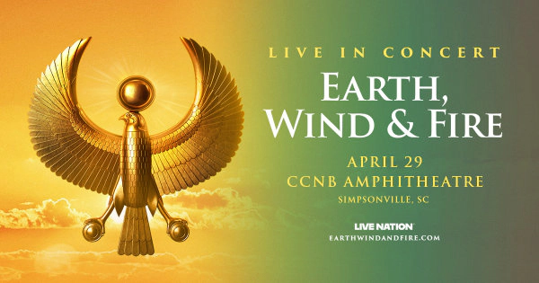 Win Tickets to Earth, Wind & Fire at CCNB Amphitheatre in Simpsonville on 4/29!
