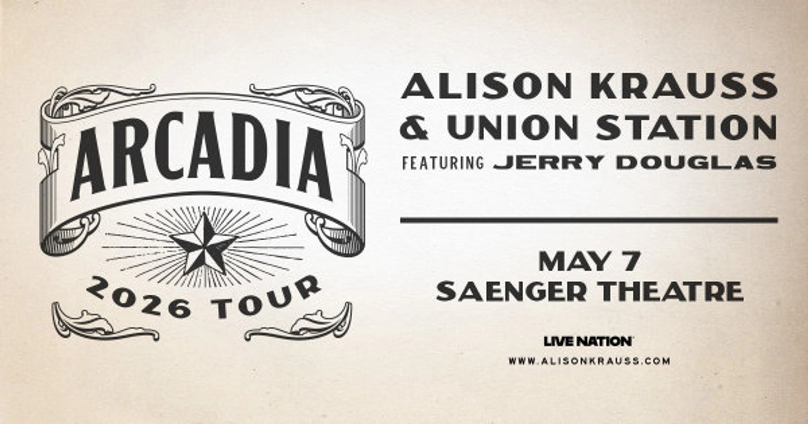 Win A Pair Of Tickets To See Alison Krauss & Union Station At The Saenger!