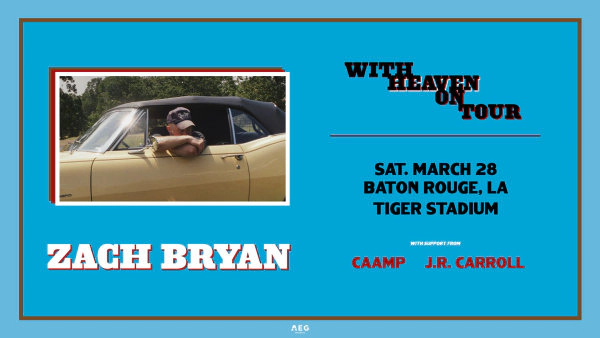 Win A Pair Of Tickets To See Zach Bryan At Tiger Stadium In Baton Rouge!