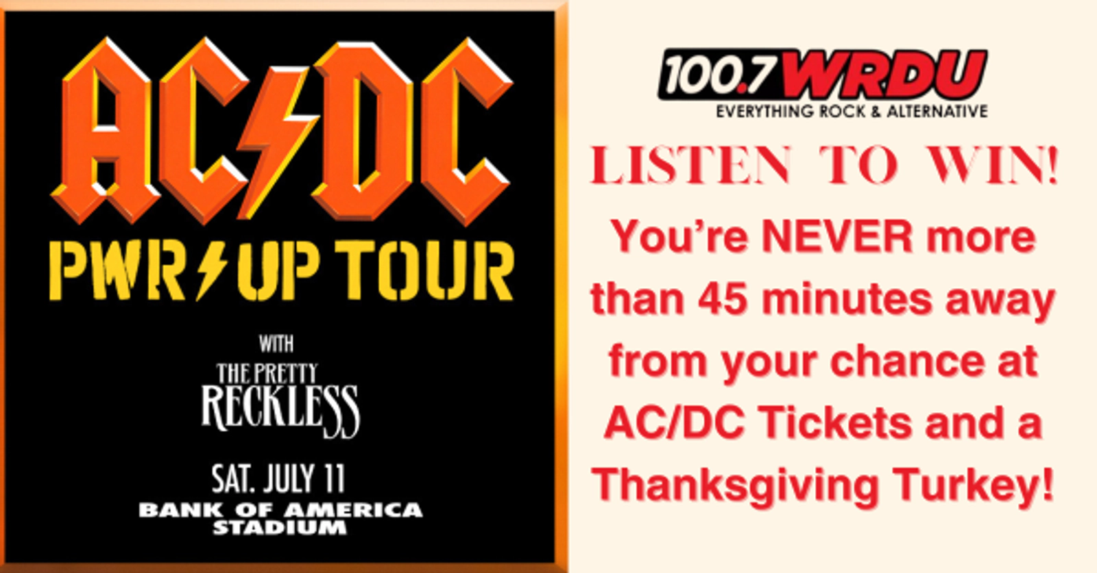100.7 RDU Ticket Turkey