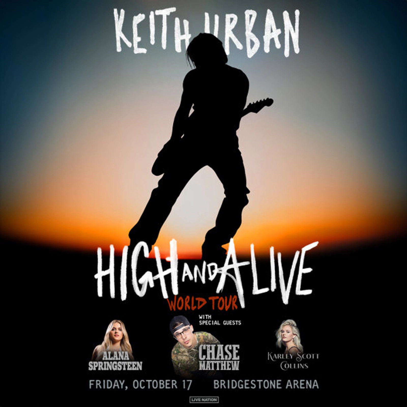 Win Tickets to Keith Urban at Bridgestone Arena on Oct 17