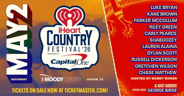 Win a flyaway to our iHeartCountry Festival!