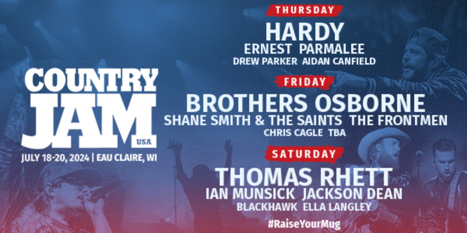 Win 3Day GA Country Jam Tickets K102 K102