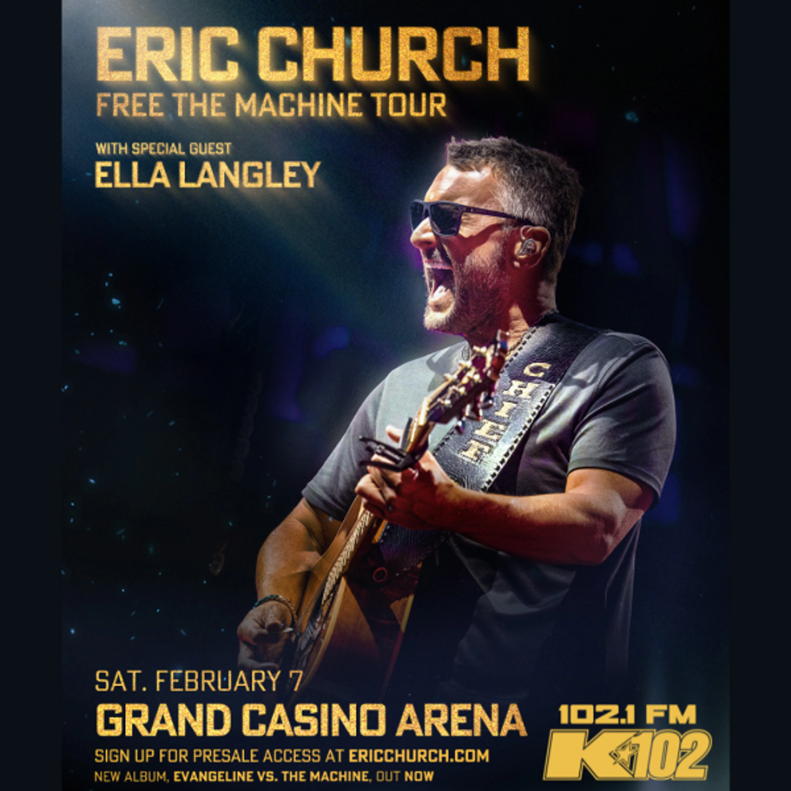 Win 2 tickets to see Eric Church at Grand Casino Arena on Feb