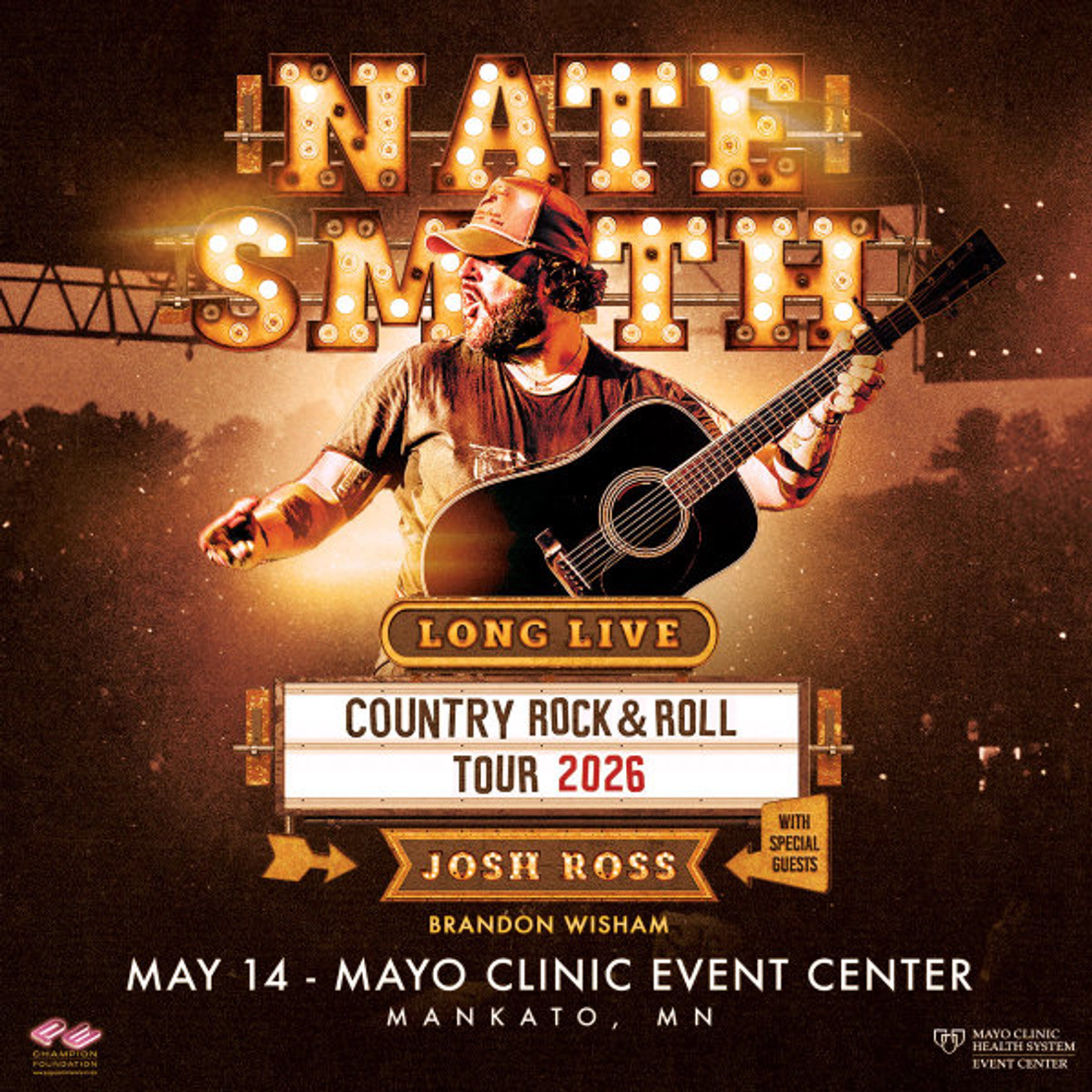 Win 2 tickets to see Nate Smith and Josh Ross in Mankato on May 14th